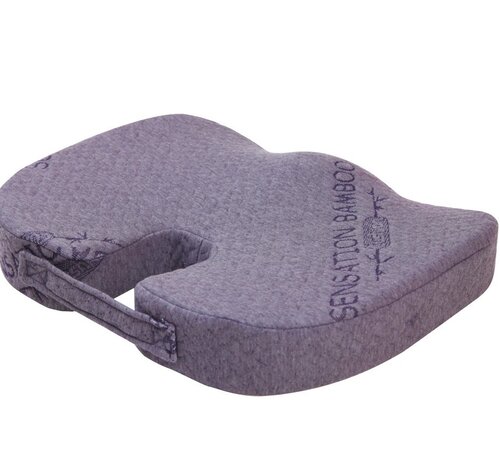 MSY Invest Sensation Cushion - Memory Foam - 45x30x6cm - Gray