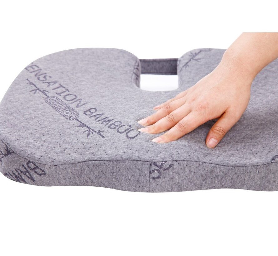 Sensation Cushion - Memory Foam - 45x30x6cm - Gray