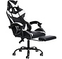 Gaming chair - Adjustable - H. 116 - 123cm - Black/White