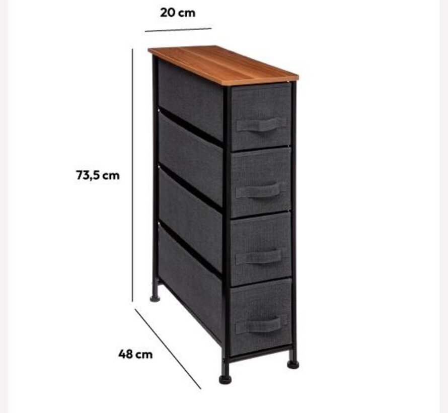 Chest of drawers 5five 4 drawers Metal 73.5 x 48 x 20 cm