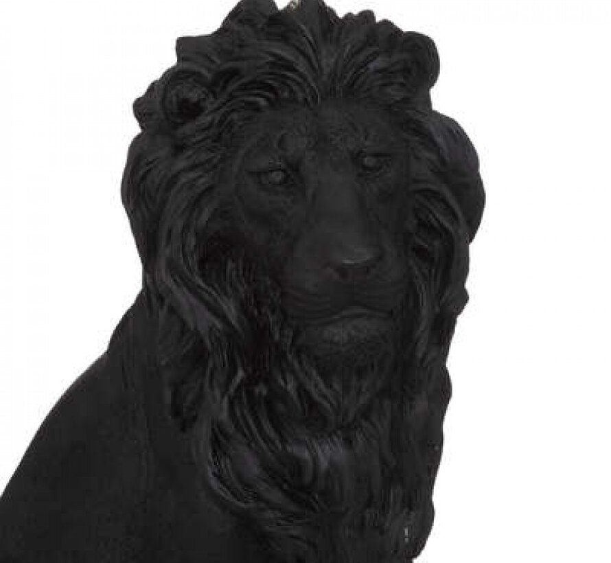 Decorative Lion - 43x24x52cm - Black