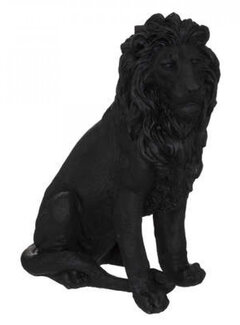 Atmosphera créateur d'intérieur Decorative Lion - 43x24x52cm - Black