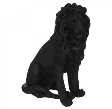 Atmosphera créateur d'intérieur Decorative Lion - 43x24x52cm - Black