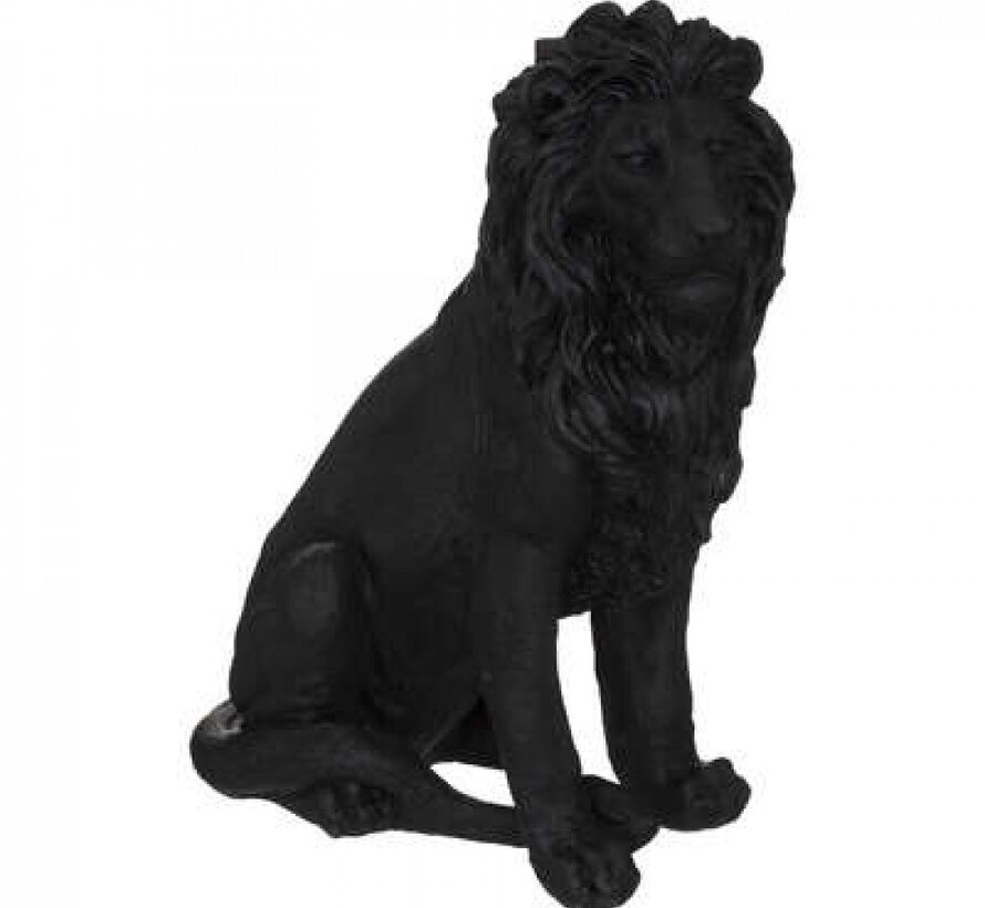 Decorative Lion - 43x24x52cm - Black