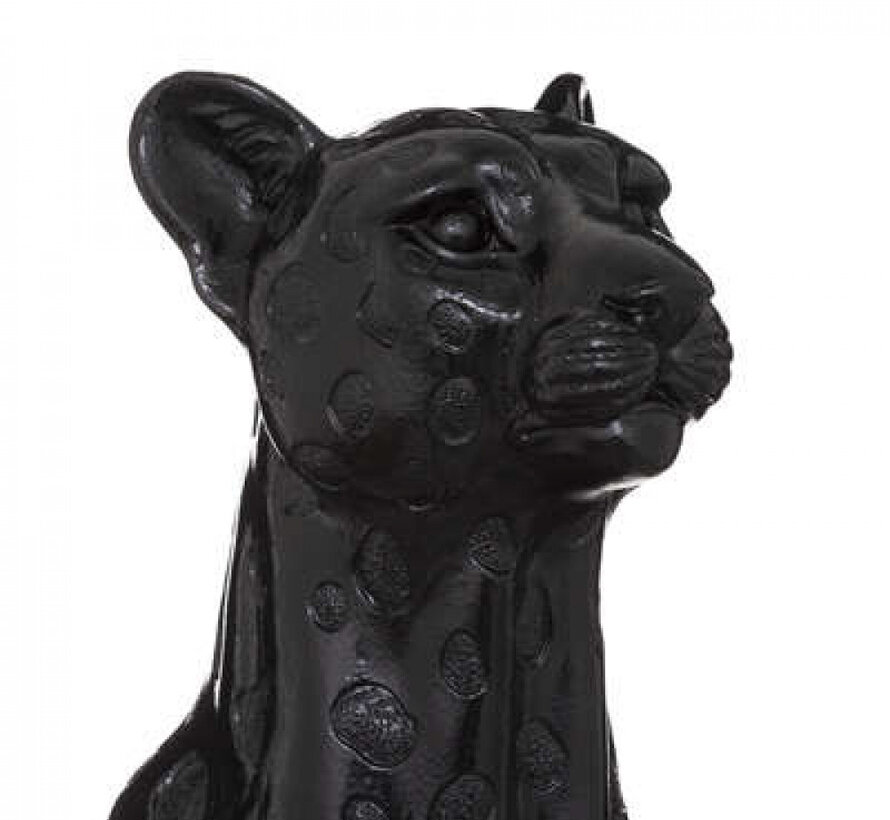 Decorative Leopard - 43x35x90cm - Black