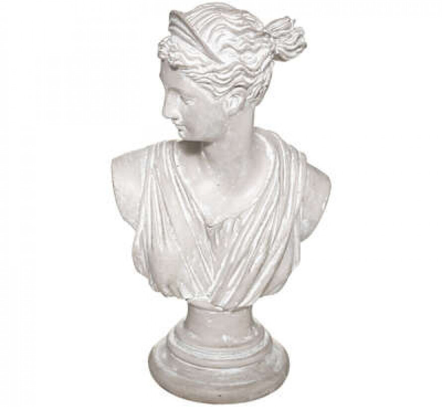 Decorative Diana Statue - 17x12x30cm - White