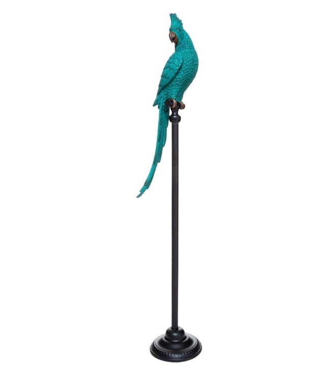 Papegaai Beeldje - H. 117cm - Blauw