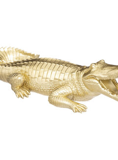 Atmosphera créateur d'intérieur Crocodile Figurine - 39x20x11cm - Gold