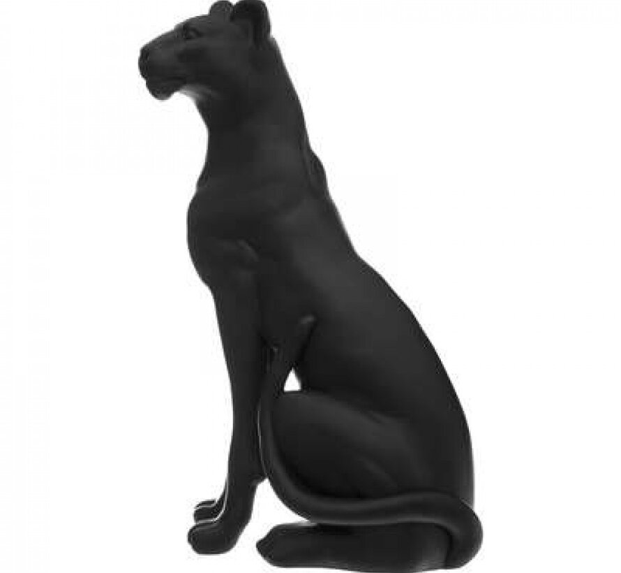 Decorative Panther Figurine - 44x21x65cm - Black