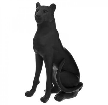 Atmosphera créateur d'intérieur Decorative Panther Figurine - 44x21x65cm - Black