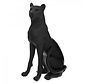 Decorative Panther Figurine - 44x21x65cm - Black