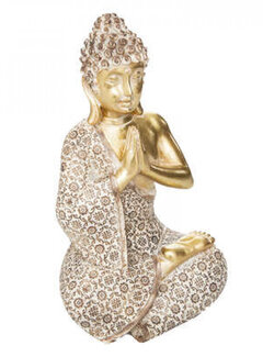 Atmosphera créateur d'intérieur Sitting Buddha - Decoration - 13x10x20cm - Gold