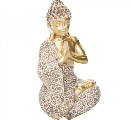 Atmosphera créateur d'intérieur Sitting Buddha - Decoration - 13x10x20cm - Gold