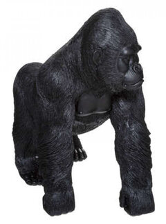 Atmosphera créateur d'intérieur Gorilla Beeldje - 22x38x35cm - Zwart