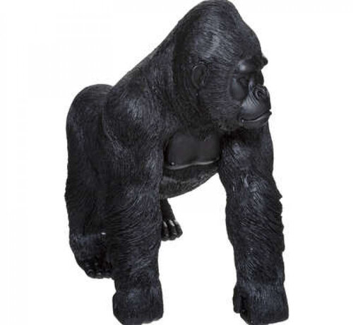 Atmosphera créateur d'intérieur Gorilla Figurine - 22x38x35cm - Black