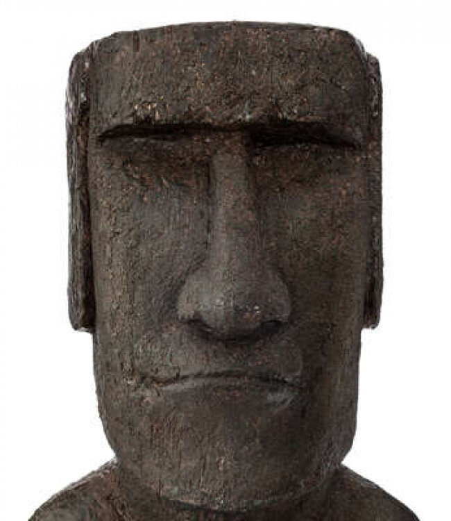Moai Easter Island Statue - 34x26x80cm - Gray