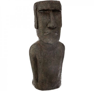 Atmosphera créateur d'intérieur Moai Paaseiland Beeld - 34x26x80cm - Grijs