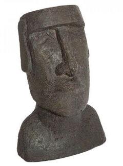 Atmosphera créateur d'intérieur Moai Easter Island Statue - 17x12x26cm - Gray