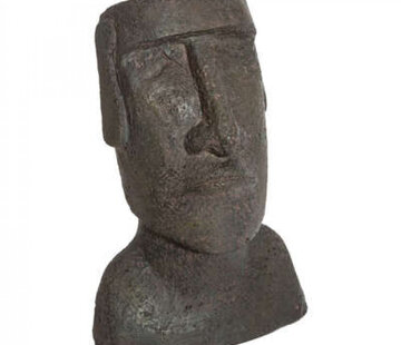 Atmosphera créateur d'intérieur Moai Easter Island Statue - 17x12x26cm - Gray