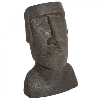 Atmosphera créateur d'intérieur Moai Paaseiland Beeld - 17x12x26cm - Grijs