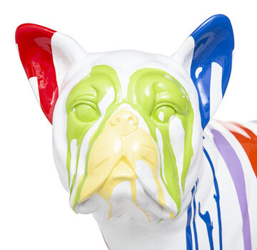 Atmosphera créateur d'intérieur Figurine de chien - Bouledogue - Colorée