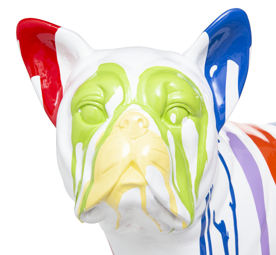 Figurine de chien - Bouledogue - Colorée
