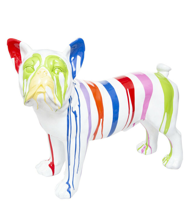 Honden Beeldje - Bulldog - Kleurrijk