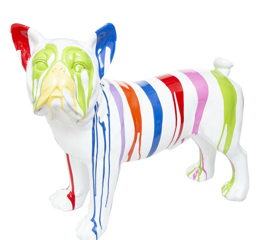 Dog Figurine - Bulldog - Colorful