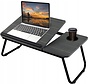 Table pour ordinateur portable - 57x33x25cm - Noir