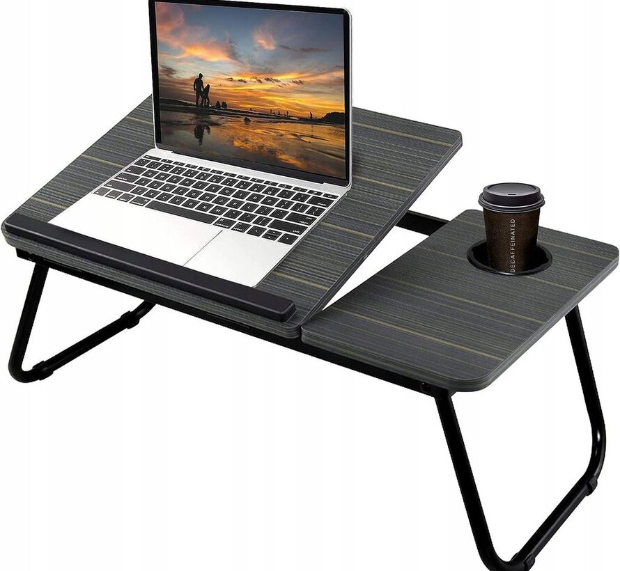 Table pour ordinateur portable - 57x33x25cm - Noir