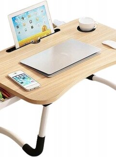 Ecarla Laptop Table - 60x40x27cm - Walnut