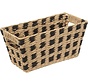 Storage basket - Set of 2 - Natural/Black