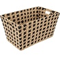 Storage basket - 55x35x30cm  - Natural/Black