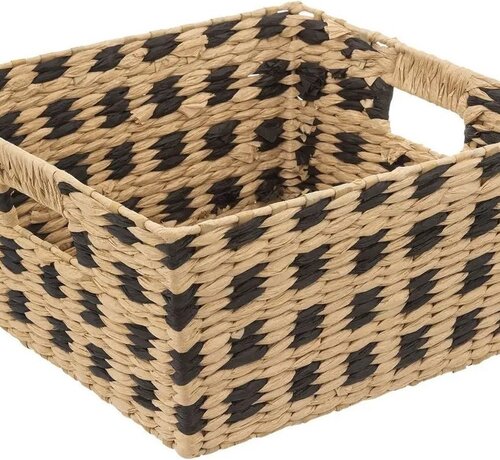 5Five Storage basket - Set of 2 - Natural/Black