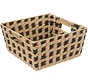 Storage basket - Set of 2 - Natural/Black