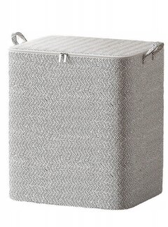 Ecarla Sac de Rangement Pliable - 110L - 50x47x43cm - Gris