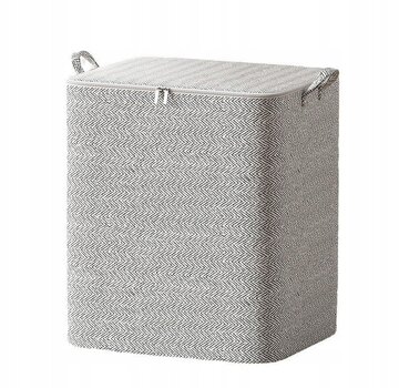 Ecarla Sac de Rangement Pliable - 110L - 50x47x43cm - Gris