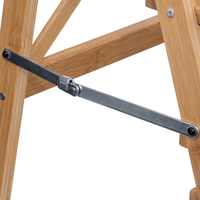 Kitchen step ladder with 3 steps - Collapsible - 50x43x63cm - Natural