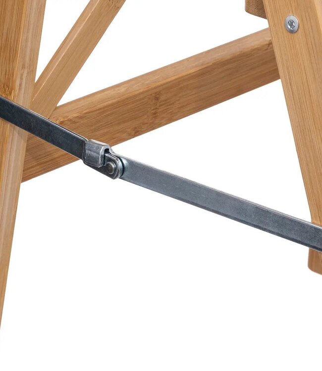 Kitchen step ladder with 3 steps - Collapsible - 50x43x63cm - Natural