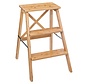 Kitchen step ladder with 3 steps - Collapsible - 50x43x63cm - Natural