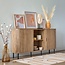 Dressoir met 2 Deuren - 140x80cm - Eikeneffect