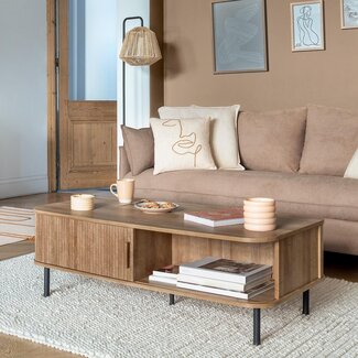 Atmosphera Salontafel met 2 Deuren - 120x60cm - Eikeneffect