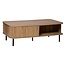 Coffee table with 2 Doors - 120x60cm - Oak effect