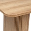 Dining table in Veneer - 180x90x75cm - Wood effect