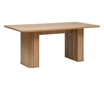 Atmosphera créateur d'intérieur Dining table in Veneer - 180x90x75cm - Wood effect