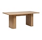 Dining table in Veneer - 180x90x75cm - Wood effect