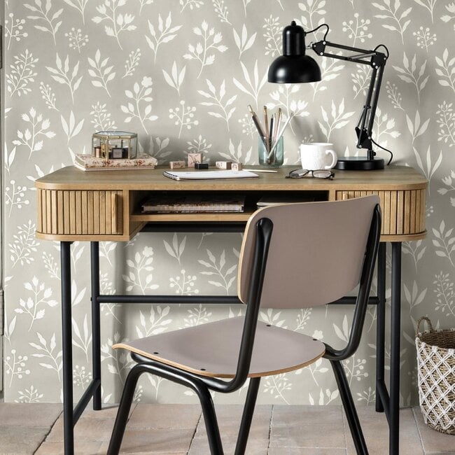 Atmosphera 2-Door Desk - 105x60x75cm - Wood effect