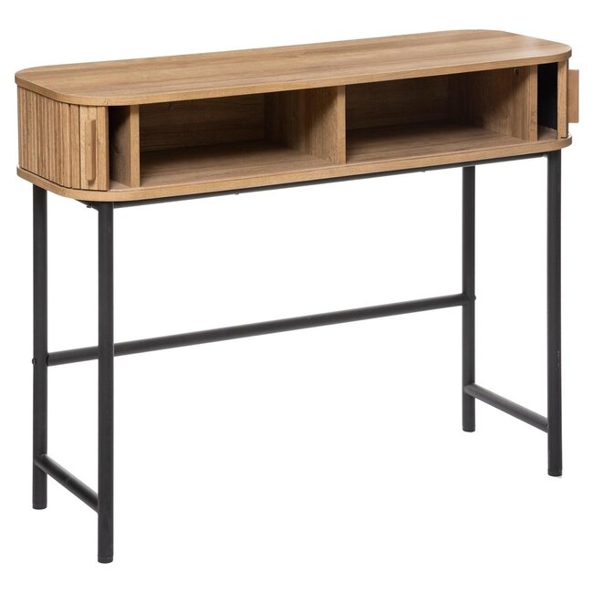 Wandtafel met 2 Deuren - 100x35x80cm - Eikeneffect