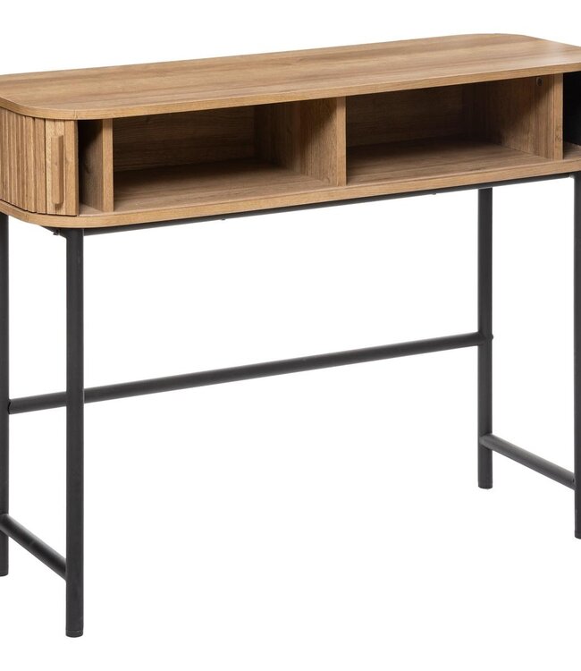 Wandtafel met 2 Deuren - 100x35x80cm - Eikeneffect