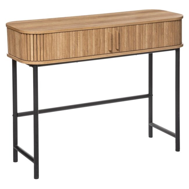 Wandtafel met 2 Deuren - 100x35x80cm - Eikeneffect